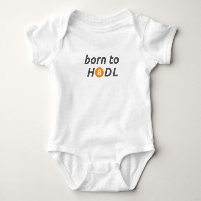 Body Para Bebê Born to HODL Baby Bodysuit (Frente)