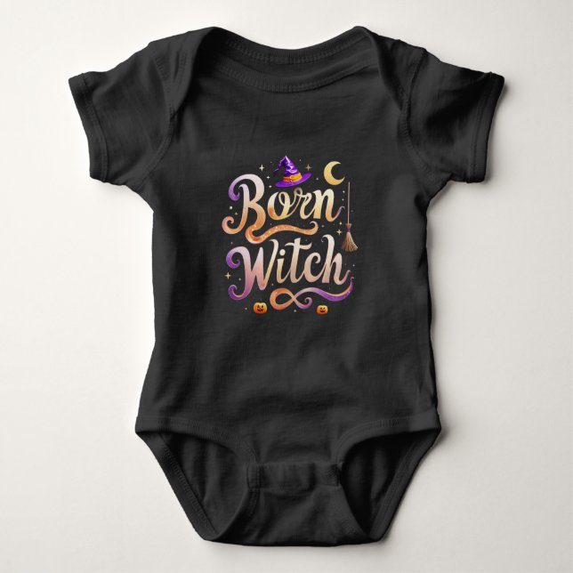 Body Para Bebê Born Witch  -  Halloween costume (Frente)