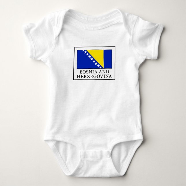 Body Para Bebê Bósnia e Herzegovina (Frente)