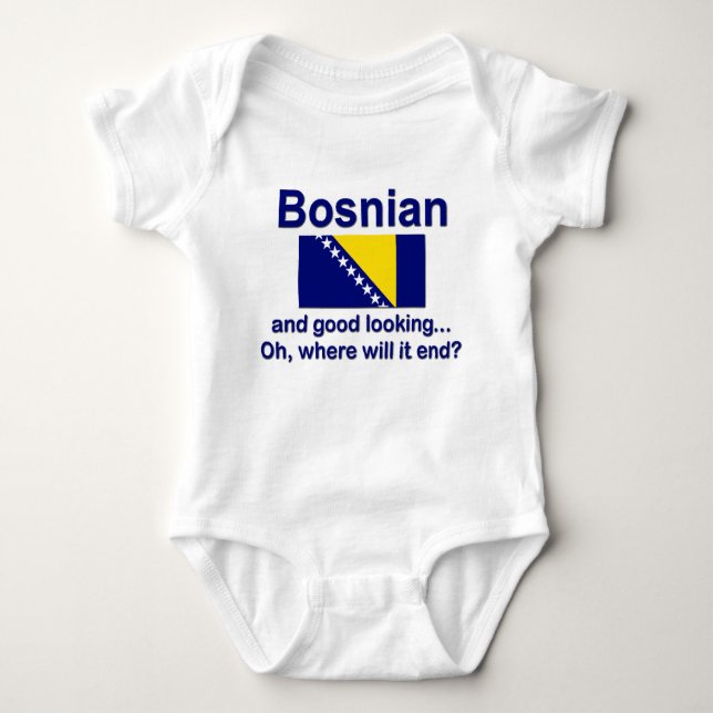 Body Para Bebê Bosniano bonito (Frente)