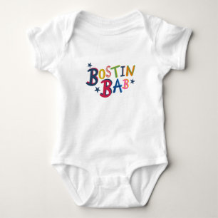 Body Para Bebê BOSTIN BAB Black Country Words Baby Bodyfit