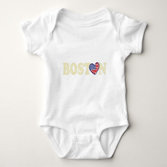 Body Para Bebê Boston Love (Frente)
