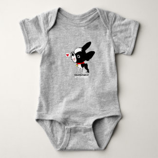 Body Para Bebê Boston terrier love jumper Mirabelle
