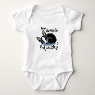 Body Para Bebê Boston Terrier que é adorável