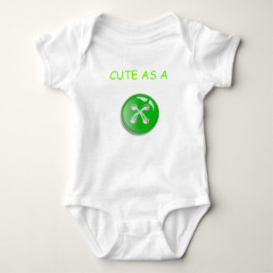 Body Para Bebê Botão Bonito