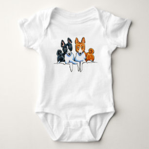 Body Para Bebê Botões de Basenji