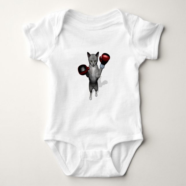 Body Para Bebê Boxer Cat (Frente)