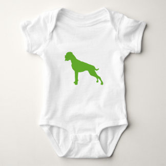 Body Para Bebê Boxer Hund grün
