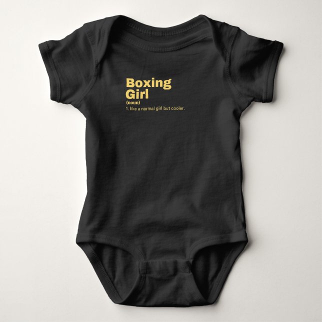 Body Para Bebê Boxing Girl - Boxing (Frente)