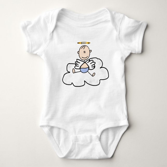 Body Para Bebê Boy Angel Baby T-shirts (Frente)