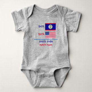Body Para Bebê Boy Girl Belize Belizian American Baby Bodydress