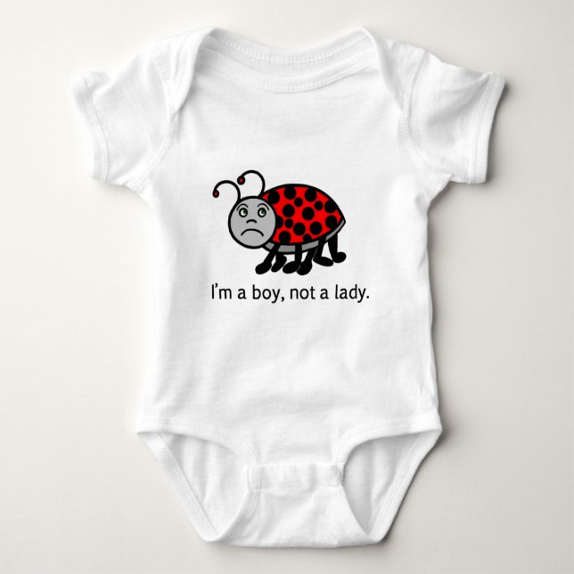 Body Para Bebê Boy Lady Bug (Frente)