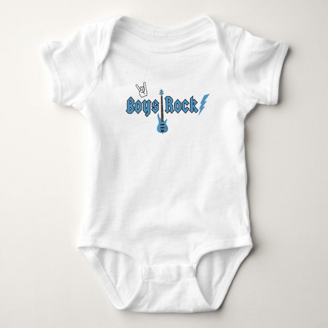BODY PARA BEBÊ BOYS ROCK (Frente)