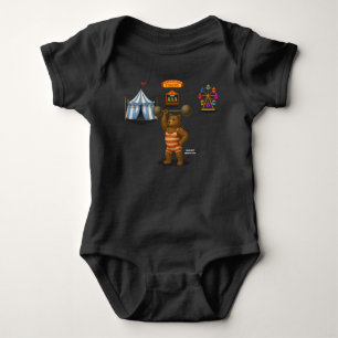 Body Para Bebê Brandon, urso forte do circo