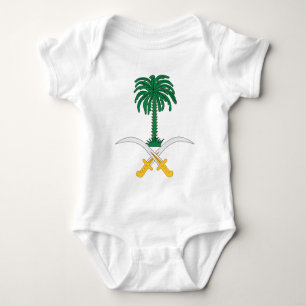 Body Para Bebê Brasão de Arábia Saudita