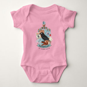 Body Para Bebê Brasão Ravenclaw Cartoon Wise