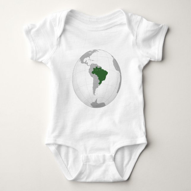 Body Para Bebê Brasil (projeção ortográfica) (Frente)
