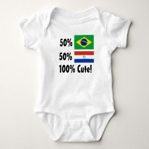Body Para Bebê Brasileiro de 50% 50% Parguayan 100% bonito