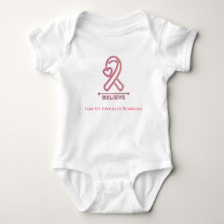 Body Para Bebê Breast Cancer Awareness / Lazo Rosa Creer