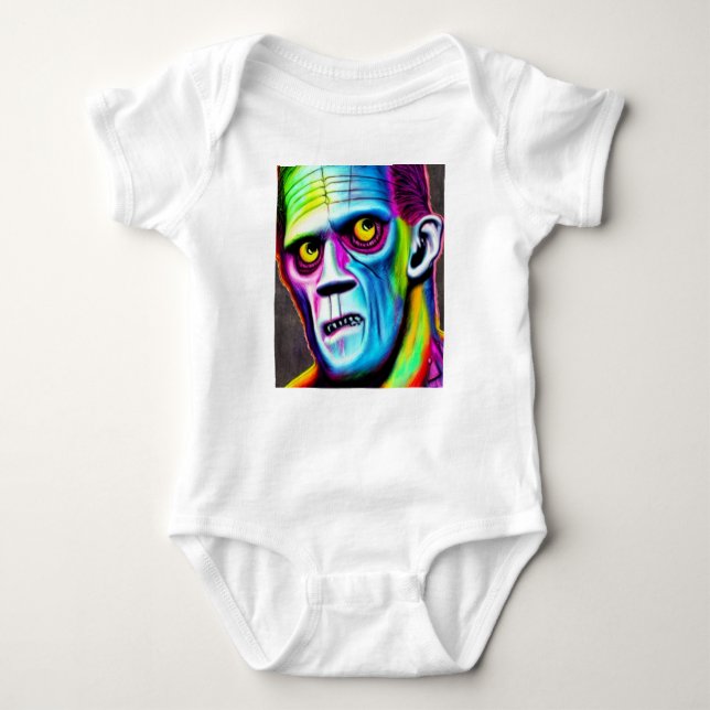 Body Para Bebê Bright Frankenstein (Frente)