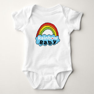 Body Para Bebê Bright Rainbow Baby Birth Bessando o Milagre do Na