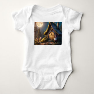 Body Para Bebê Brincadeira de bebê branca com madeiras bonitas de