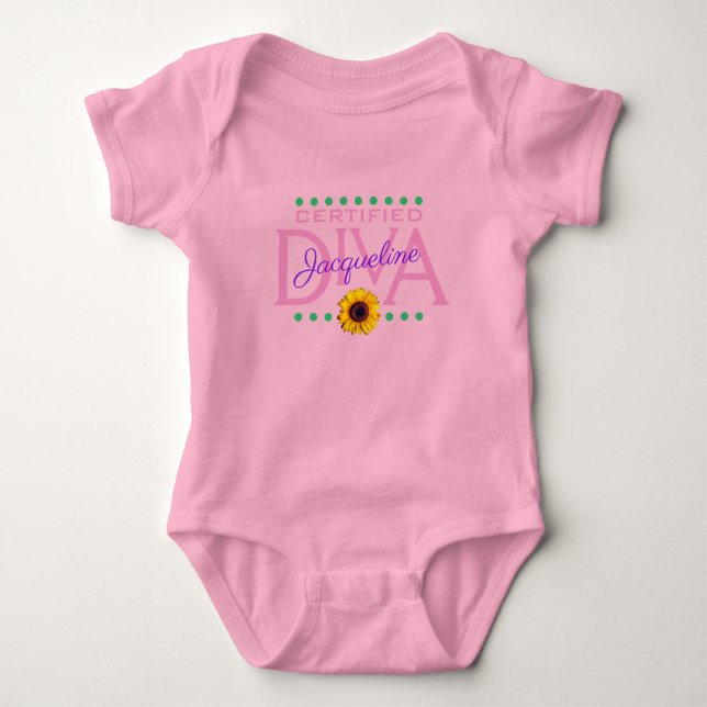Body Para Bebê Brincadeiras, com certificação DIVA PINK (Frente)