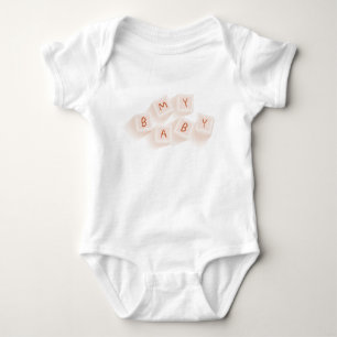 Body Para Bebê Brinquedos Bebê Letras Laranja