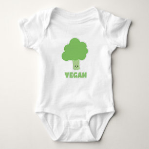 Body Para Bebê Brócolos do Vegan