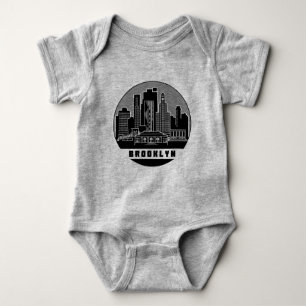 Body Para Bebê Brooklyn New York Skyline