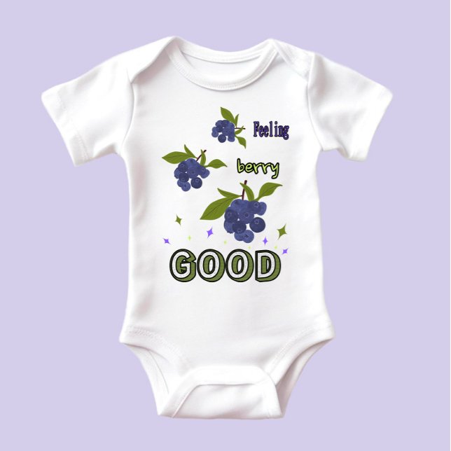 Body Para Bebê Brunches de mirtilos (Criador carregado)