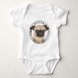 Body Para Bebê Brussels Griffon Big Brother