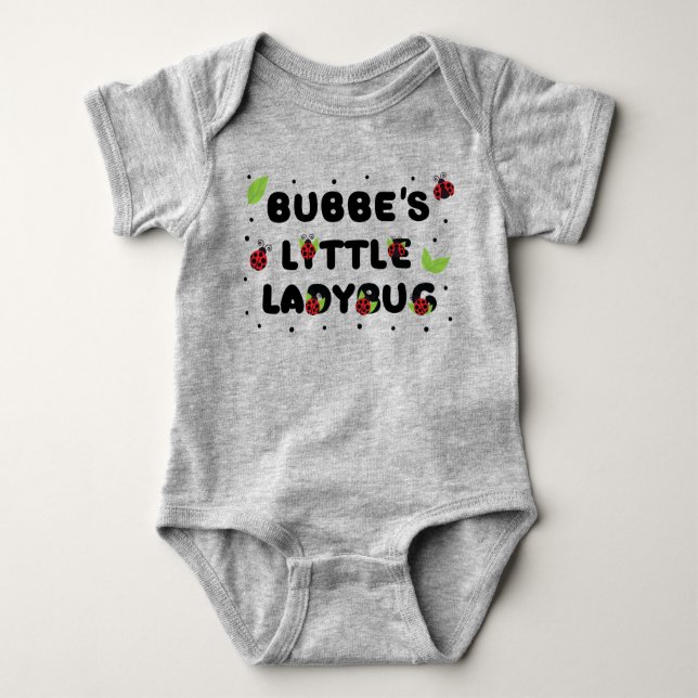 Body Para Bebê Bubbe's Little Ladybug - Fofo  (Frente)