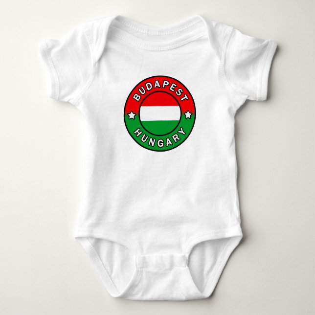 Body Para Bebê Budapest Hungria (Frente)