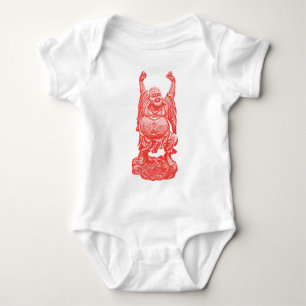 Body Para Bebê Buddha de riso (vermelho)