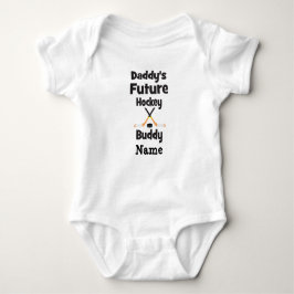 Body Para Bebê Buddy de Hockey Futuro do pai
