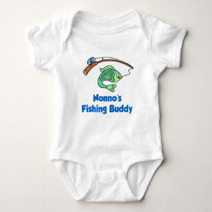 Body Para Bebê Buddy de Pesca de Nonno