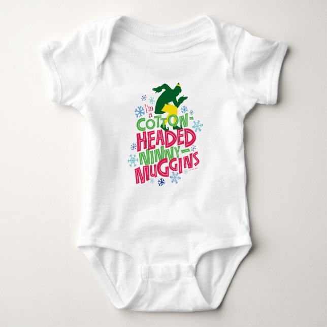 Body Para Bebê Buddy the Elf | Cotton Headed Ninny-Muggins (Frente)