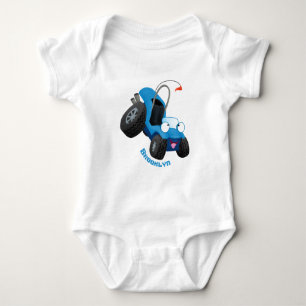 Body Para Bebê Buggy duna em forma de cartoon de veículos rodoviá
