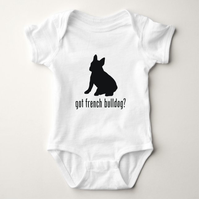 Body Para Bebê Buldogue Francês (Frente)