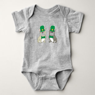 Body Para Bebê Bulldogs Franceses de St. Patricks
