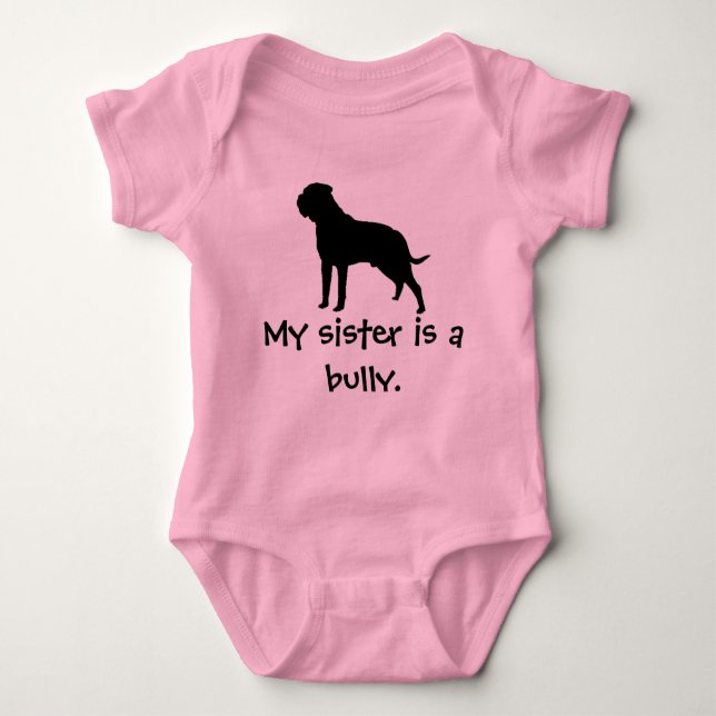 Body Para Bebê Bully Sister Creeper (Frente)