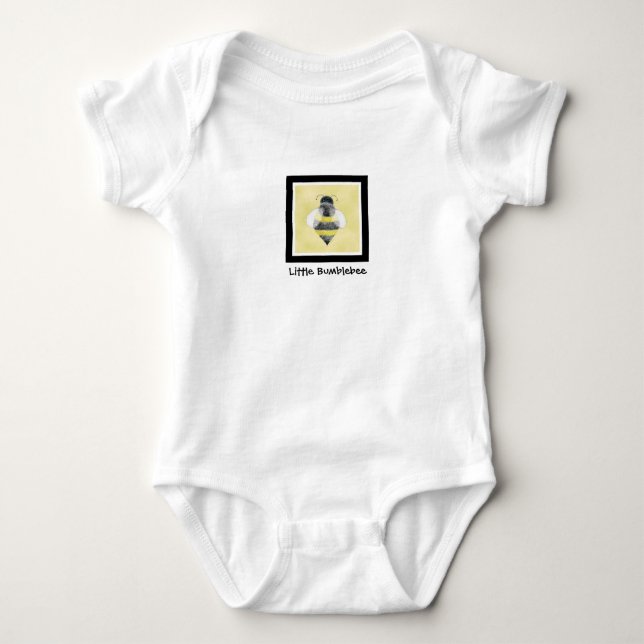 Body Para Bebê Bumble a ilustração da abelha uma parte (Frente)