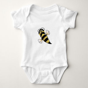 Body Para Bebê Bumble Bee com bigode
