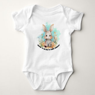 BODY PARA BEBÊ BUNNY COM UM CHÁ DE BOBA, QUOTE