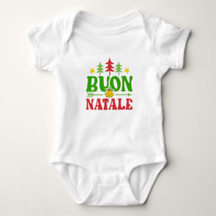 Body Para Bebê Buon Natale Christmas