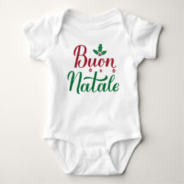 Body Para Bebê Buon Natale Italiana Felry Christmas