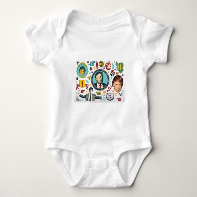Body Para Bebê burro engraçado (Frente)