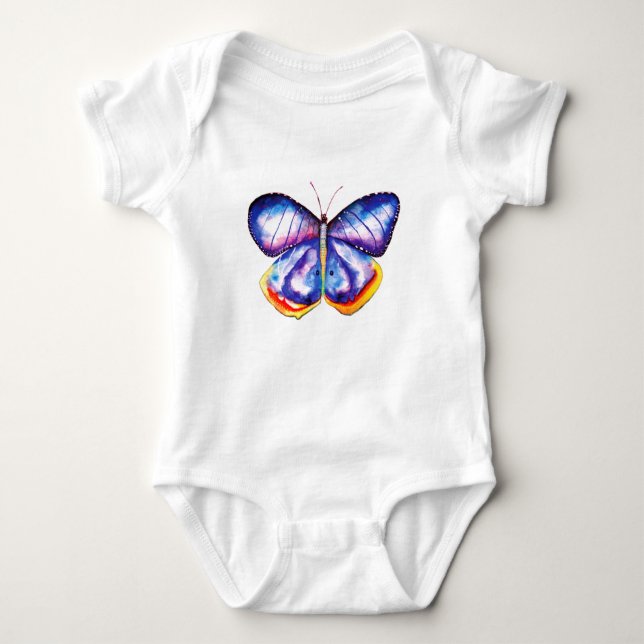 Body Para Bebê Butterfly Draking Baby Jersey Bodyfit (Frente)