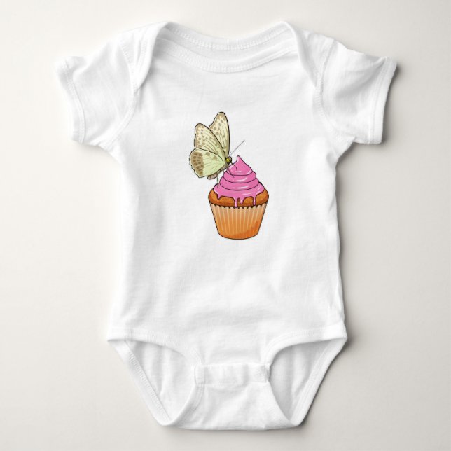 Body Para Bebê Butterfly Muffin (Frente)